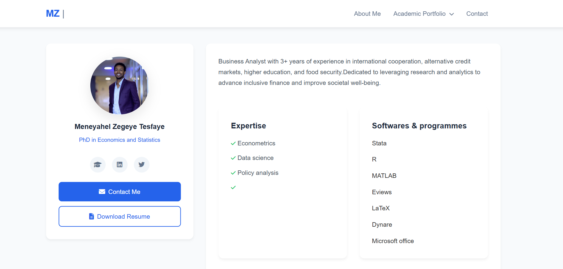 Landing page